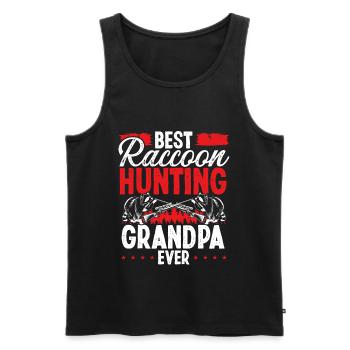 Best Raccoon Hunting Grandpa Raccoon Slayer - Männer Premium Bio Tank Top - Schwarz - Vorne - Michal (187cm)