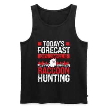 Raccoon Slayer Todays Raccoon Removal Technician - Männer Premium Bio Tank Top - Schwarz - Vorne - Michal (187cm)