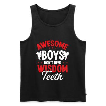 Boys Wisdom Tooth Surgery Funny Removal Survivor - Männer Premium Bio Tank Top - Schwarz - Vorne - AI Model Male 178 light (178cm)