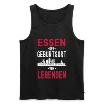 Essen Nordrhein Westfalen Stadt Skyline - Männer Premium Bio Tank Top - Schwarz - Vorne - AI Model Male 178 light (178cm)