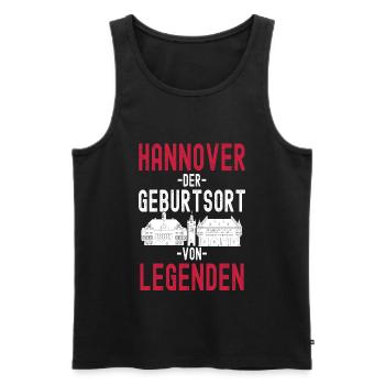 Freiburg Bayern Skyline - Männer Premium Bio Tank Top - Schwarz - Vorne - Michal (187cm)