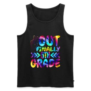 Out Endlich Grundschüler Der 5. Klasse - Männer Premium Bio Tank Top - Schwarz - Vorne - AI Model Male 178 light (178cm)