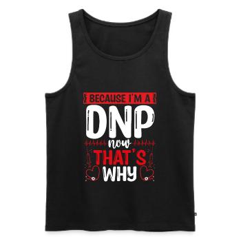 DNP Degree Survivor DNP Nurse Nursing Graduate - Men's Premium Organic Tank Top - black - Front - Michal (187cm)