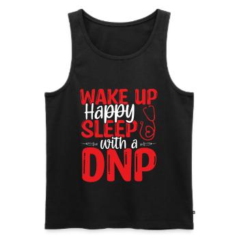 Funny DNP Doctor DNP Nurse Nursing DNP Degree - Men's Premium Organic Tank Top - black - Front - Michal (187cm)