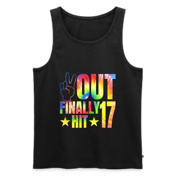 Finally hit 17 years old Promirant 17. - Men's Premium Organic Tank Top - black - Front - Michal (187cm)