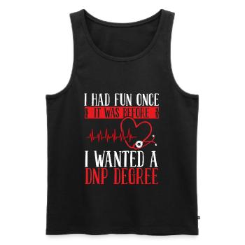 DNP Nurse DNP Doctor Essentials DNP Degree - Men's Premium Organic Tank Top - black - Front - Michal (187cm)