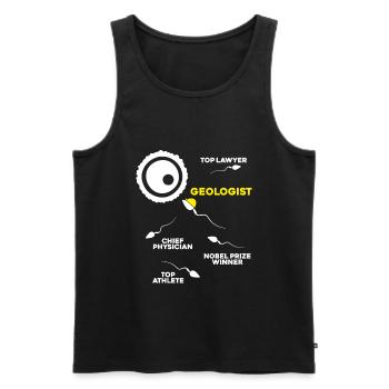 Geologie Geologe Geologist Geology Geologin - Männer Premium Bio Tank Top - Schwarz - Vorne - Michal (187cm)