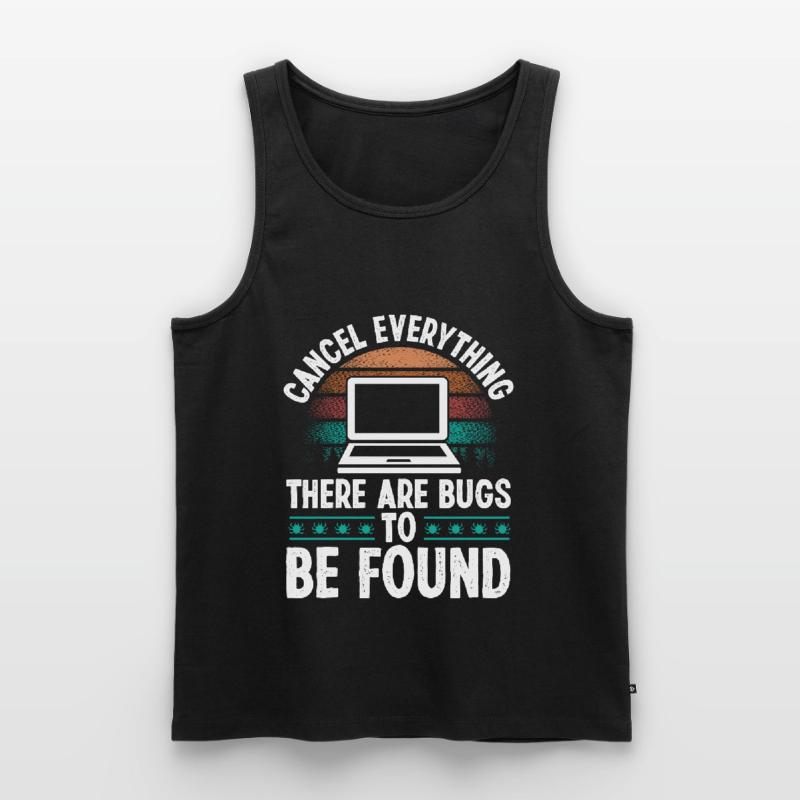 Quality Assurance Vintage Bugs Code Testing QA Männer Premium Bio Tank Top