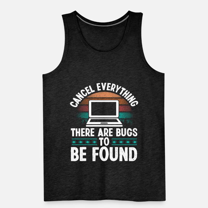 Quality Assurance Vintage Bugs Code Testing QA Männer Premium Bio Tank Top