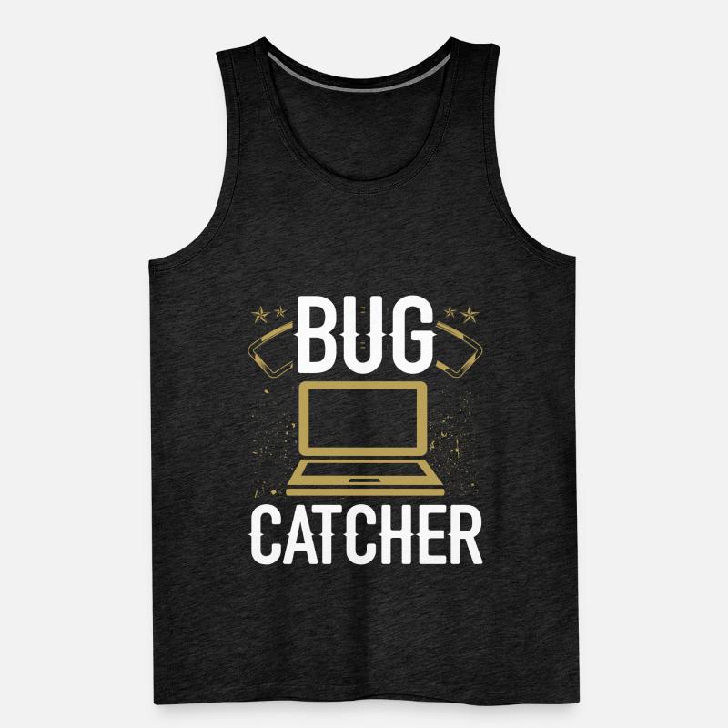 Assurance qualité Bug Catcher Testing QA Engineer Débardeur bio Premium Homme