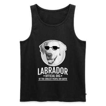 Labrador Offizieller Hund der coolsten Menschen de - Männer Premium Bio Tank Top - Schwarz - Vorne - Michal (187cm)
