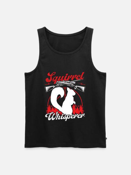 Squirrel Removal Funny Squirrel Whisperer - Männer Premium Bio Tank Top - Schwarz