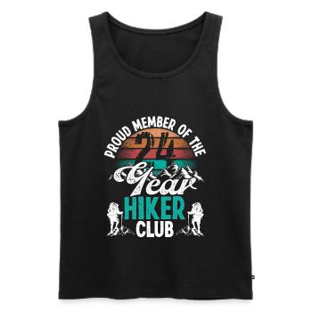 24 Year Old Hiker Mountains Hiking Birthday 24 - Männer Premium Bio Tank Top - Schwarz - Vorne - AI Model Male 178 light (178cm)