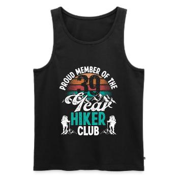 39 Year Old Hiker Mountains Hiking Birthday 39 - Männer Premium Bio Tank Top - Schwarz - Vorne - AI Model Male 178 light (178cm)