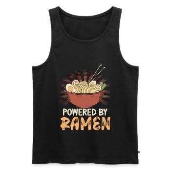Propulsé par Ramen Lover Japan Japanese Food - Débardeur bio Premium Homme - noir - Devant - AI Model Male 178 light (178cm)