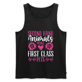 Foster Animal Care Shelter Animals Animal Rescuer - Männer Premium Bio Tank Top - Schwarz - Vorne - AI Model Male 178 light (178cm)