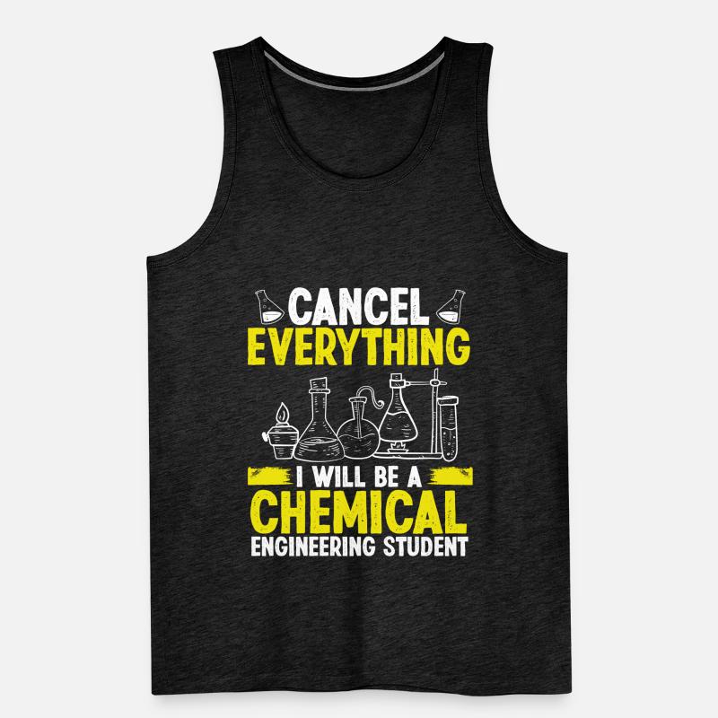 Chemical Engineering School Engineer Student Men's Premium Organic Tank Top