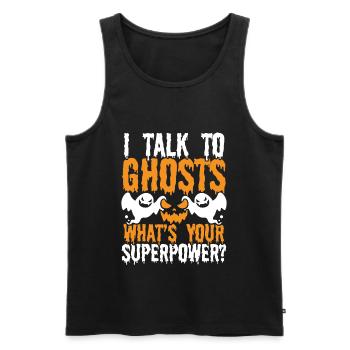 Ghost Hunting Ghost Lover Whats your Ghost Hunter - Männer Premium Bio Tank Top - Schwarz - Vorne - Michal (187cm)
