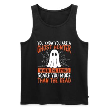 Ghost Hunter Camera Drôle Ghost Hunting Essentials - Débardeur bio Premium Homme - noir - Devant - Michal (187cm)