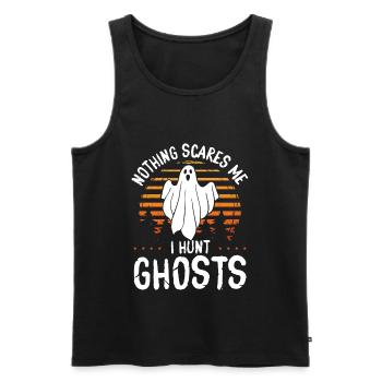 Ghost Hunter me fait peur Je chasse Ghosts Ghost Hunting - Débardeur bio Premium Homme - noir - Devant - Michal (187cm)