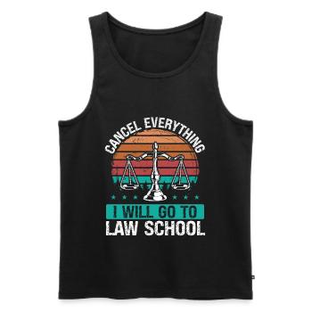 Law School Graduate Law Student Future Lawyer - Männer Premium Bio Tank Top - Schwarz - Vorne - AI Model Male 178 light (178cm)