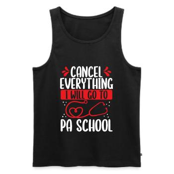 PA Student I will go Physician Assistant School - Männer Premium Bio Tank Top - Schwarz - Vorne - Michal (187cm)