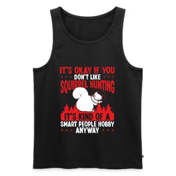 Squirrel Hunter Squirrel Removal Technician - Männer Premium Bio Tank Top - Schwarz - Vorne - AI Model Male 178 light (178cm)