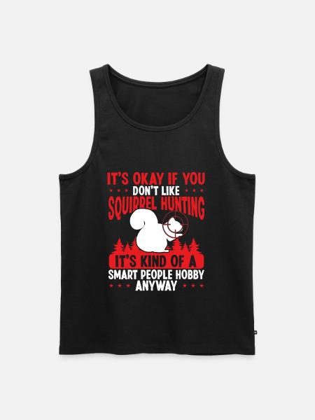 Squirrel Hunter Squirrel Removal Technician - Männer Premium Bio Tank Top - Schwarz