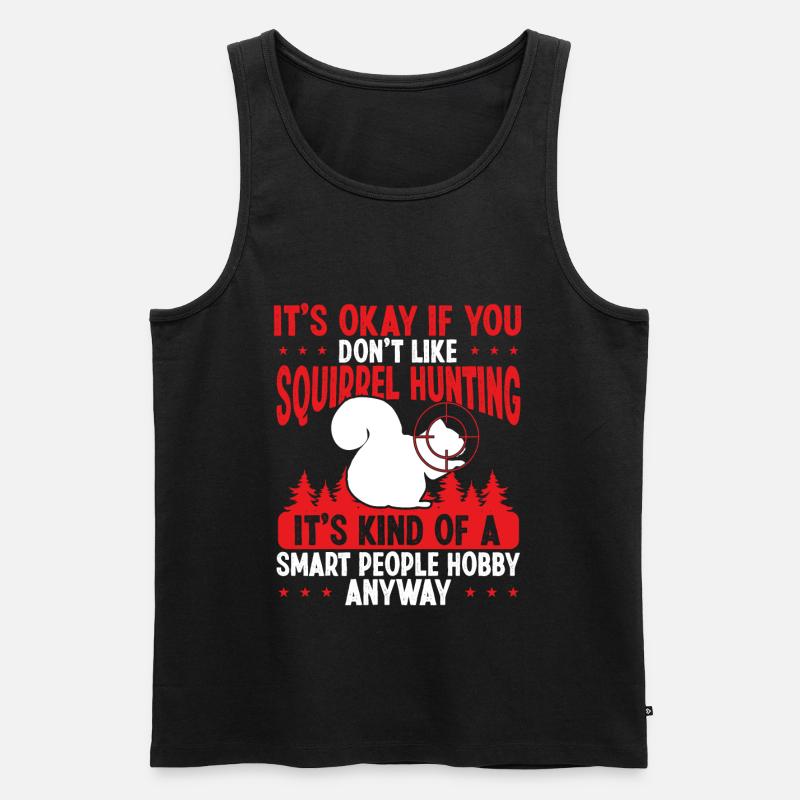 Squirrel Hunter Squirrel Removal Technician - Männer Premium Bio Tank Top - Schwarz