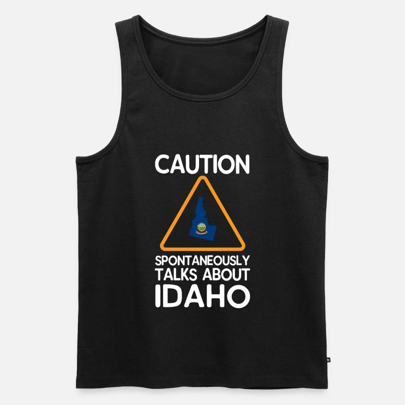 Idaho - Männer Premium Bio Tank Top - Schwarz