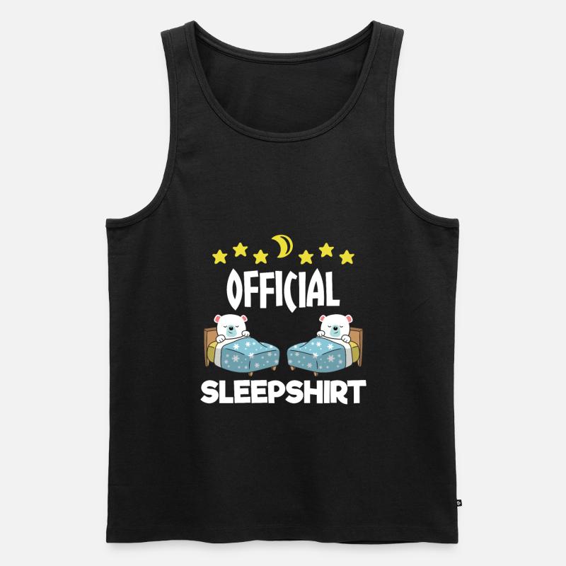 Schlafendes Eisbär geschenk - Männer Premium Bio Tank Top - Schwarz