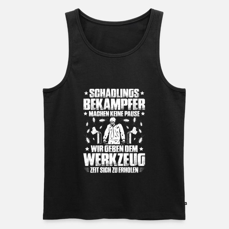 Schädlingsbekämpfer Kammerjäger Exterminator - Männer Premium Bio Tank Top - Schwarz