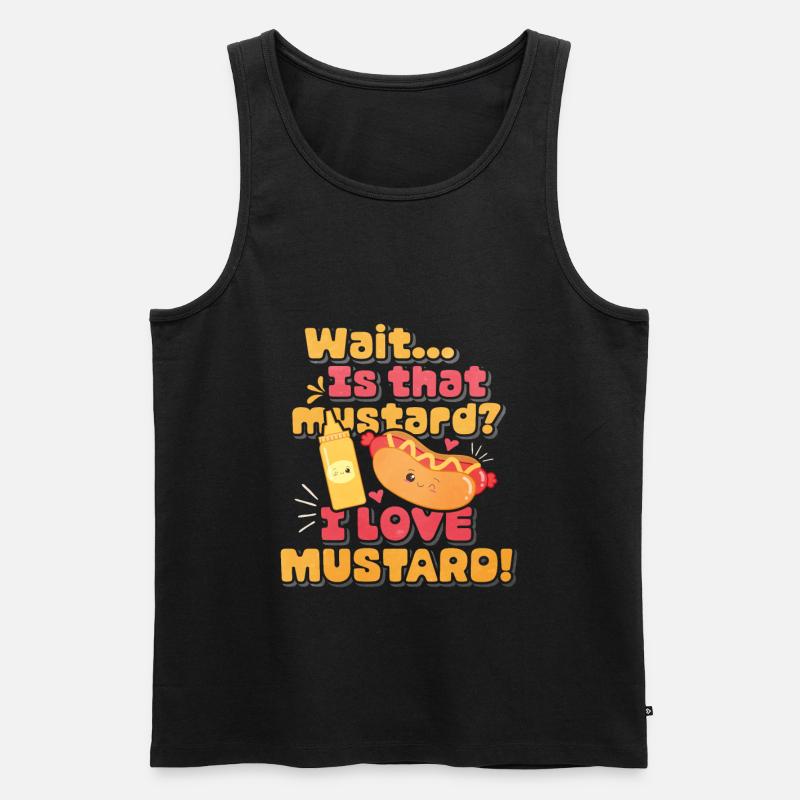 Senf Morgen Geschenk - Männer Premium Bio Tank Top - Schwarz