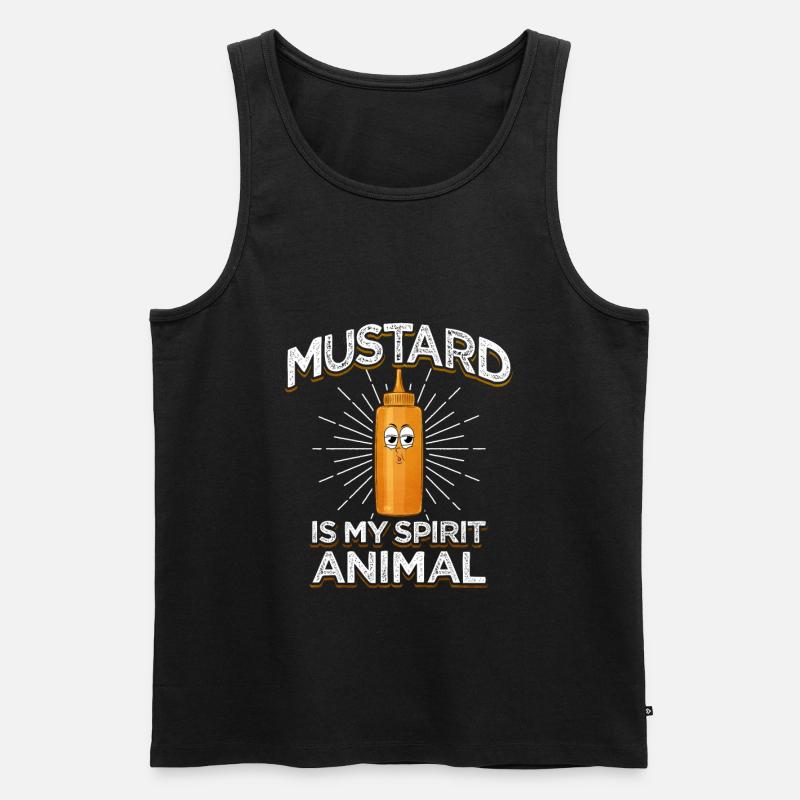 Senf Morgen Geschenk - Männer Premium Bio Tank Top - Schwarz