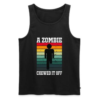 Bein Amputiert Arm Kämpfer Geschenk - Männer Premium Bio Tank Top - Schwarz - Vorne - Michal (187cm)