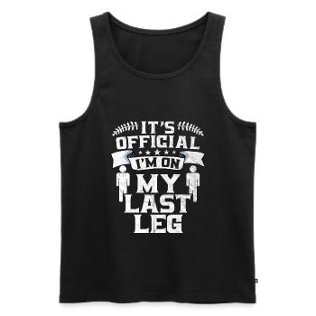 Bein Amputiert Arm Kämpfer Geschenk - Männer Premium Bio Tank Top - Schwarz - Vorne - Michal (187cm)