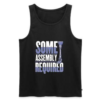 Bein Amputiert Arm Kämpfer Geschenk - Männer Premium Bio Tank Top - Schwarz - Vorne - Michal (187cm)
