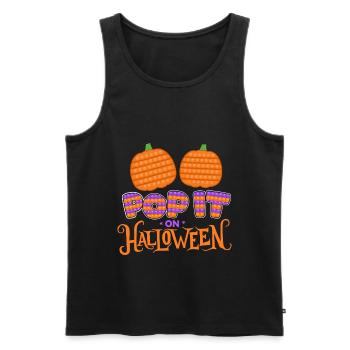Pop Halloween | Halloween Costume | Halloween - Men's Premium Organic Tank Top - black - Front - AI Model Male 178 light (178cm)