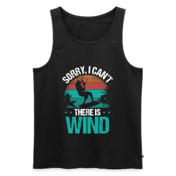 Kiteboarding Sorry I cant there is Wind Kitesurfer - Men's Premium Organic Tank Top - black - Front - Michal (187cm)