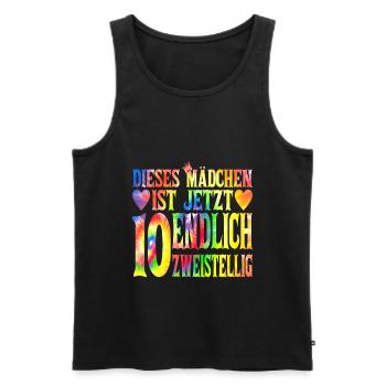 Dieses Mädchen Ist Jetzt 10 Geburtstag - Männer Premium Bio Tank Top - Schwarz - Vorne - Michal (187cm)