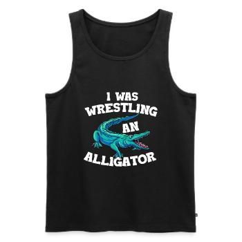 Bein Amputiert Arm Kämpfer Geschenk - Männer Premium Bio Tank Top - Schwarz - Vorne - Michal (187cm)