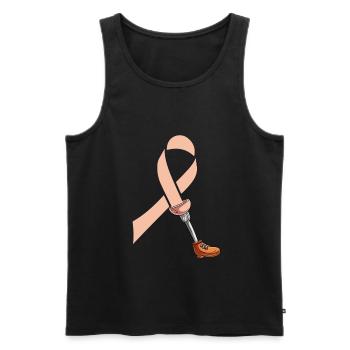 Bein Amputiert Arm Kämpfer Geschenk - Männer Premium Bio Tank Top - Schwarz - Vorne - Michal (187cm)