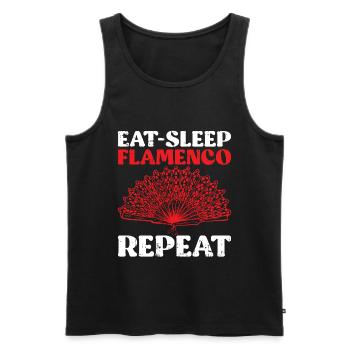 Flamenco - Männer Premium Bio Tank Top - Schwarz - Vorne - Michal (187cm)