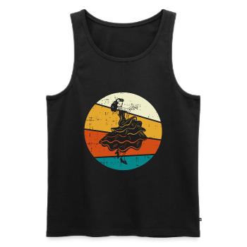 Flamenco - Männer Premium Bio Tank Top - Schwarz - Vorne - Michal (187cm)