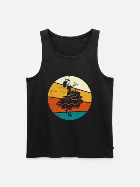 Flamenco - Männer Premium Bio Tank Top - Schwarz