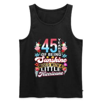 45 years of sunshine mixed with a small - Men's Premium Organic Tank Top - black - Front - Michal (187cm)