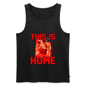 Zuhause Utah Geschenk - Männer Premium Bio Tank Top - Schwarz - Vorne - Michal (187cm)