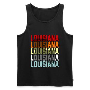 Louisiana abenteurer geschenk - Männer Premium Bio Tank Top - Schwarz - Vorne - AI Model Male 178 light (178cm)