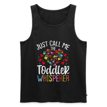 Daycare Provider Toddler Childcare Teacher - Männer Premium Bio Tank Top - Schwarz - Vorne - Michal (187cm)