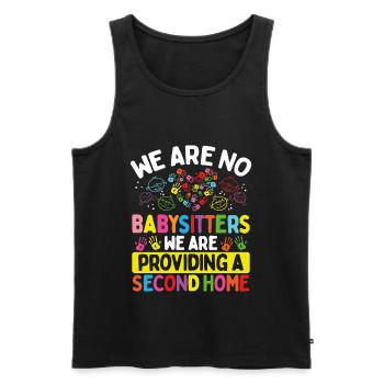 Childcare Teacher Babysitters Daycare Provider - Männer Premium Bio Tank Top - Schwarz - Vorne - Michal (187cm)